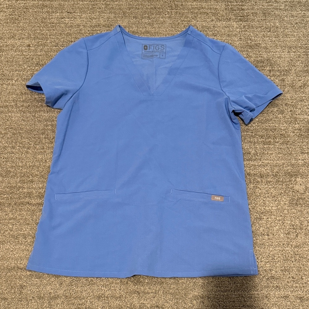 Figs Ceil Blue Technical Collection Scrub Top
